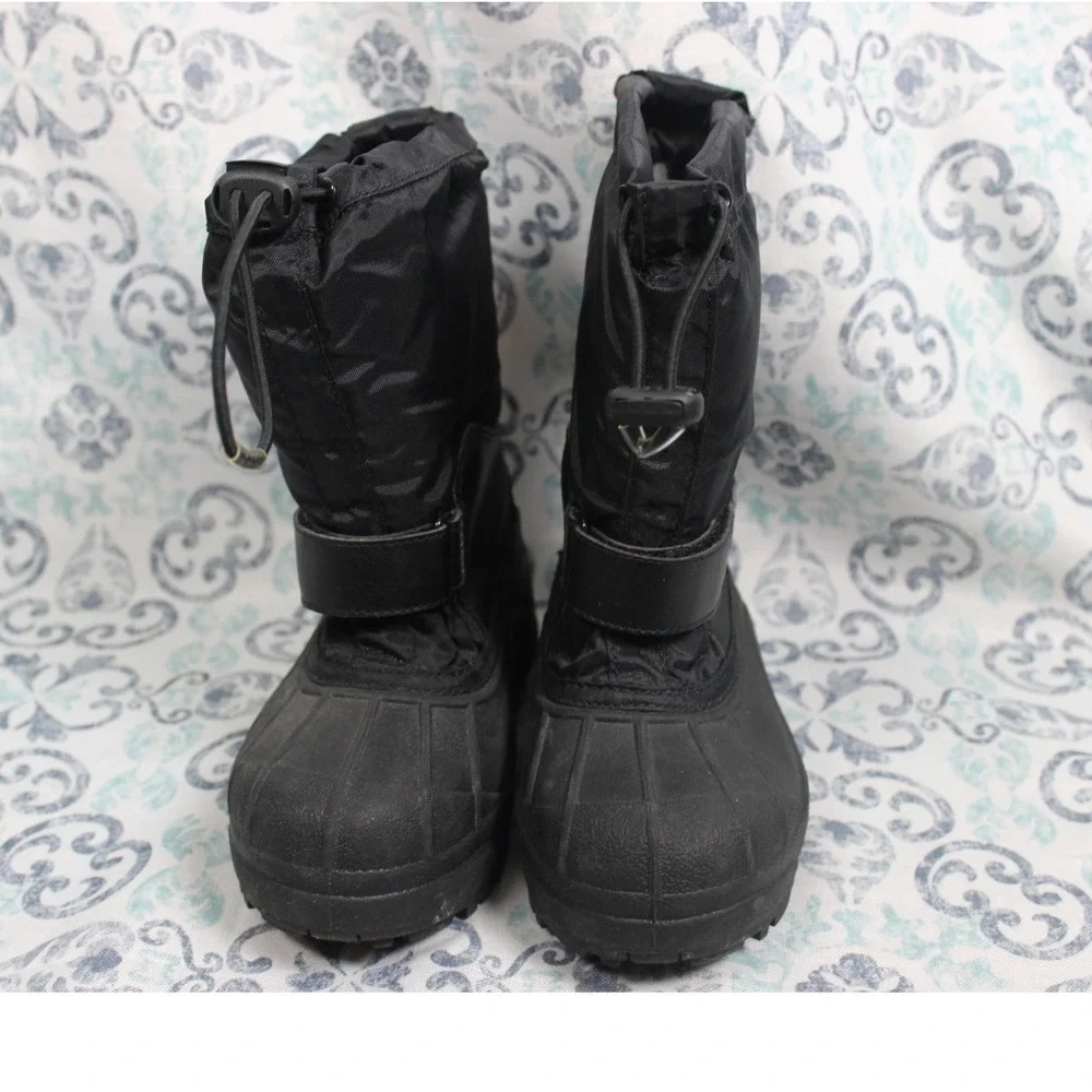 Columbia Kids Black Waterproof 400g Insulated Snow Boots BC1324-012‎ Size 13